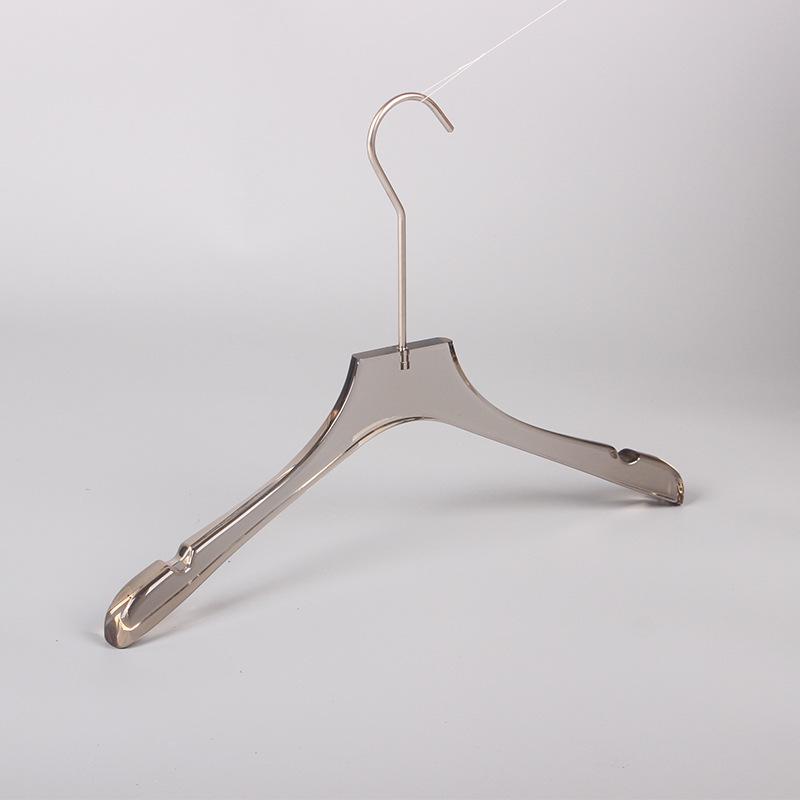 Ash Crystal Acrylic Hanger - Men s & Women s Premium Transparent Clothing Display Rack One Piece