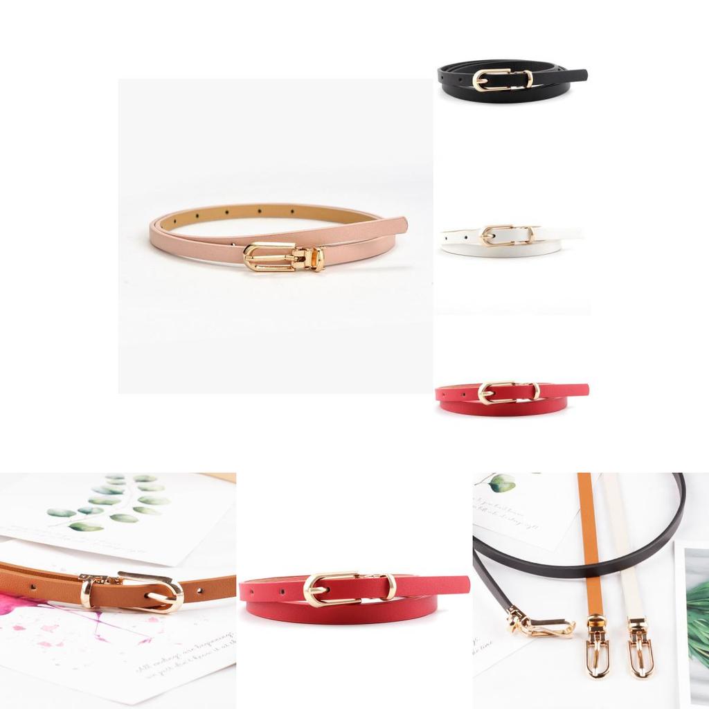 Elegant Fashionable Ladies Faux Leather Waist Belt With Versatile Colors And Slim Style