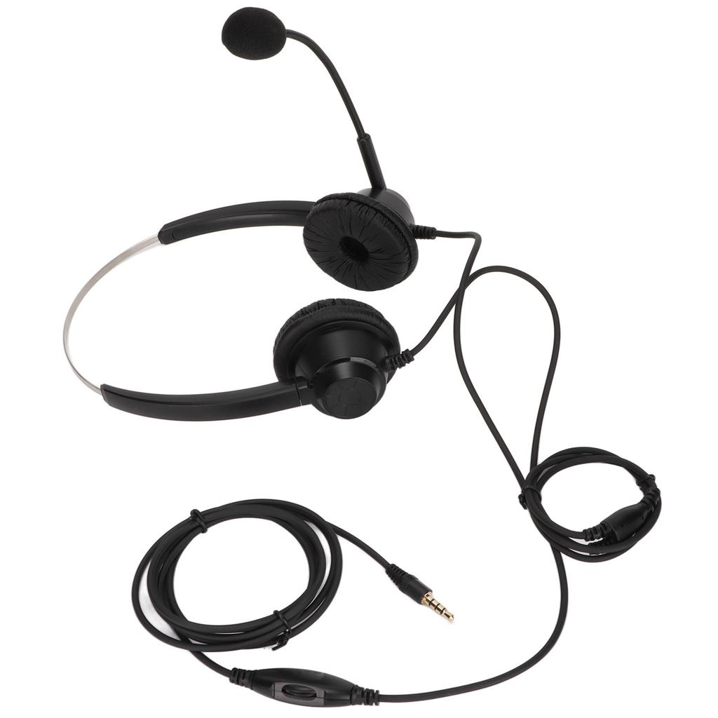 H360D‑3.5VA Telefónna náhlavná súprava 3,5 mm Podniková náhlavná súprava pre Call Centrum Konferenčný hovor
