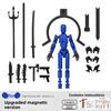 Robot Control Inertia Models Creative Action Figures Set With Joints Magnetic