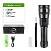 Super Bright Flashlight Powerful Rechargeable Torch High Power LED Flashlight Digital Display Torch Light Long Range Outdoor Hand Lamp