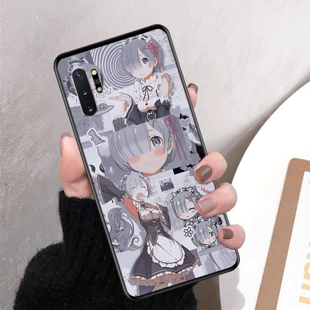 ReZERO Ram Rem Phone Case For Samsung Note 8 9 10 20 pro plus lite M 10 11 20 30 21 31 51 A 21 22 42 02 03