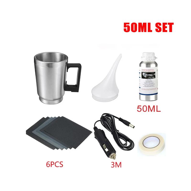 Car Headlight Restoration Polishing Kits Headlamp Cleaning Polishing Set 800G Headlight Scratch Remover Repair Oxidation Liquid