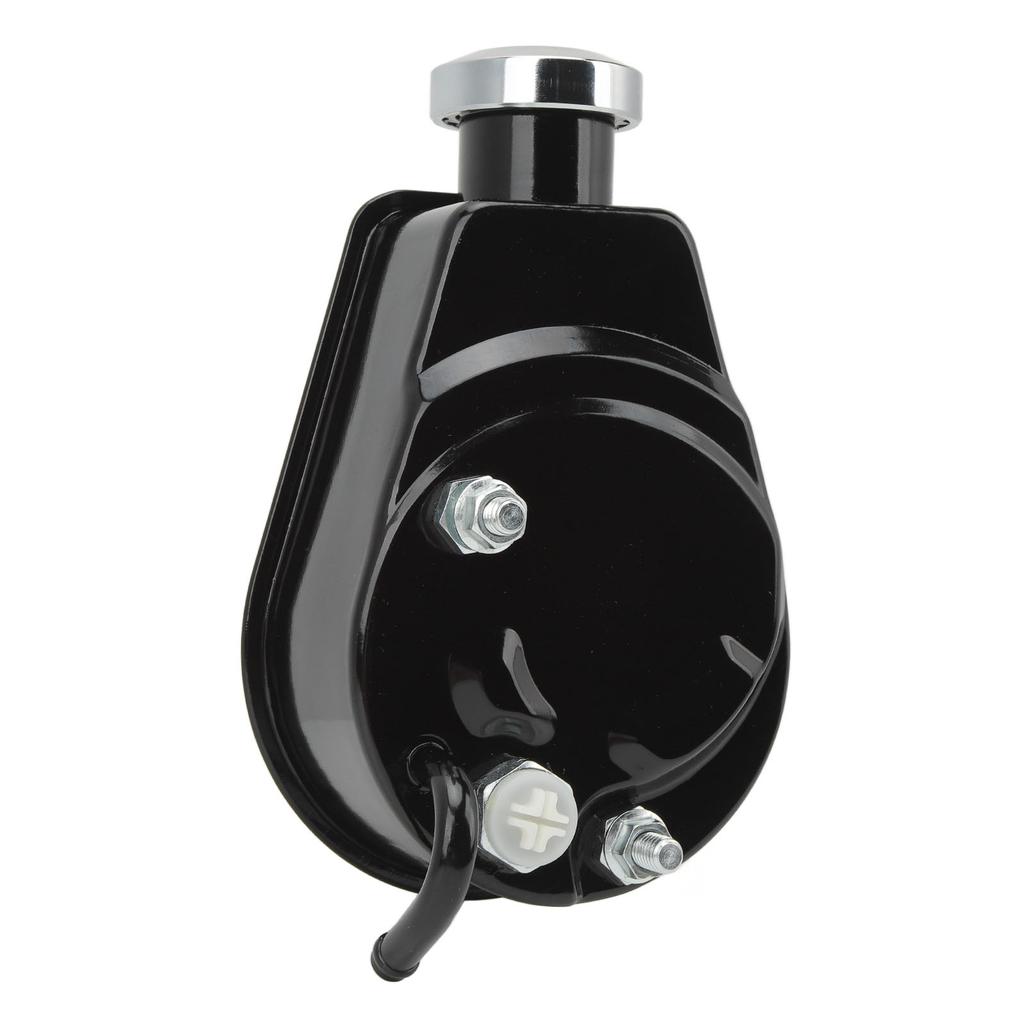 Pompa wspomagania kierownicy Wrażliwa Zamiennik do pompy Saginaw z przykręcanym kołem pasowym z wałem wpustowym 5/8 cala Czarny R3913 CZARNY