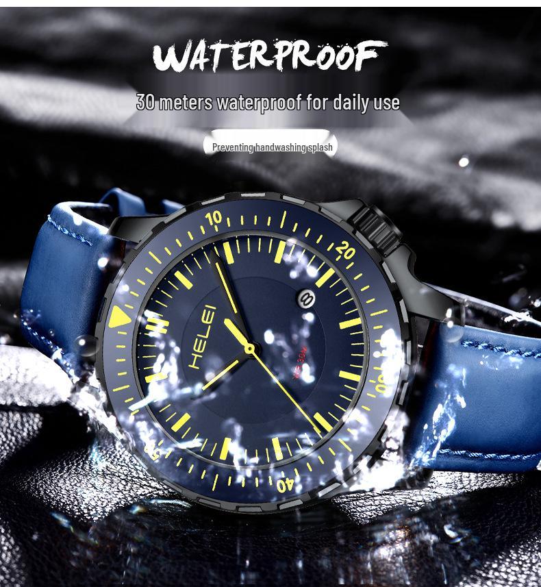 HELEI Swiss Automatic Men's Watch: Luminous, Waterproof, High-End Design