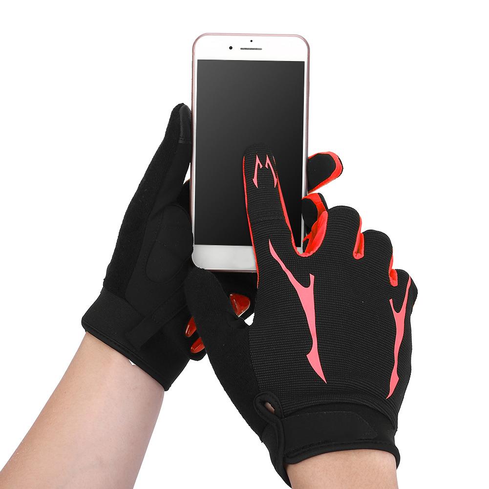 1 Pair Outdoor Unisex Cycling Gloves Breathable Touch Screen Nylon Mountain Bike Gloves