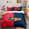Red-blue Superman Logo Pattern. Bedding Sets Duvet Cover Sets Duvet Covers Pillowcases(1* Duvet Cover 2* Pillowcases Without Duvet Insert)