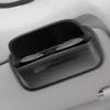 Multipurpose Wear Resistant Car Eyeglass Holder with Magnetic Lid, PU Leather Sunglasses Case Organizers for Auto Visors