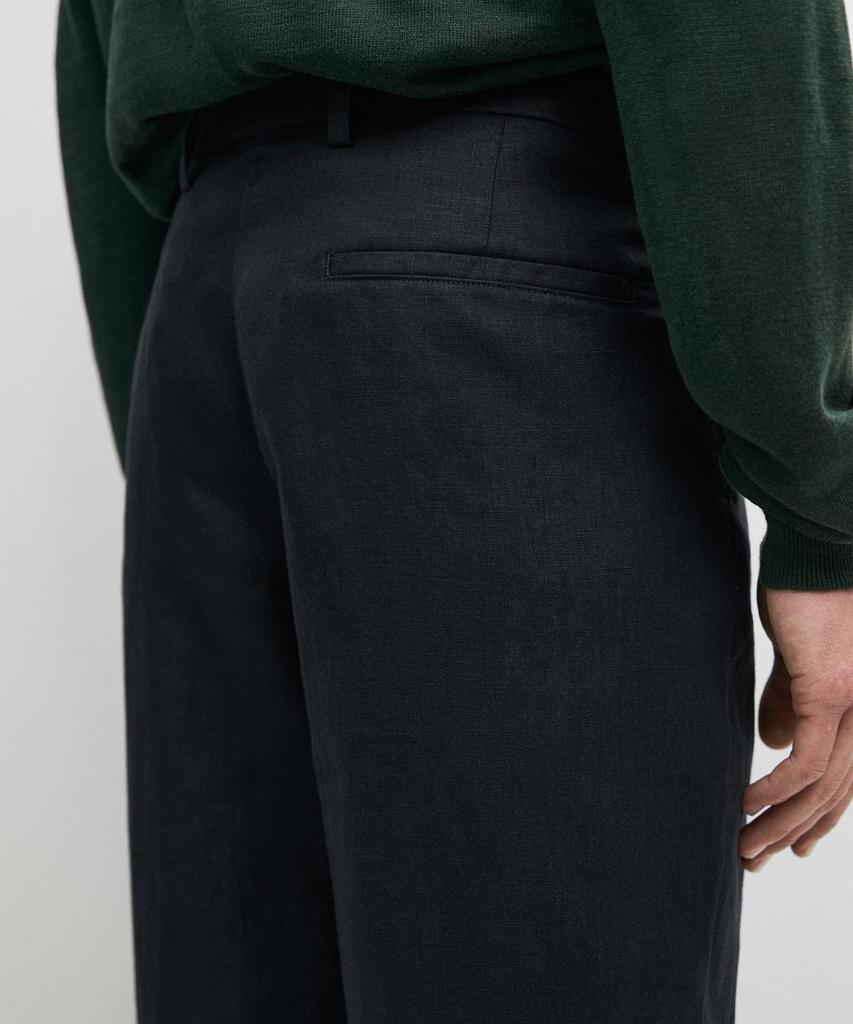Masimodutti Linen Suit Pants