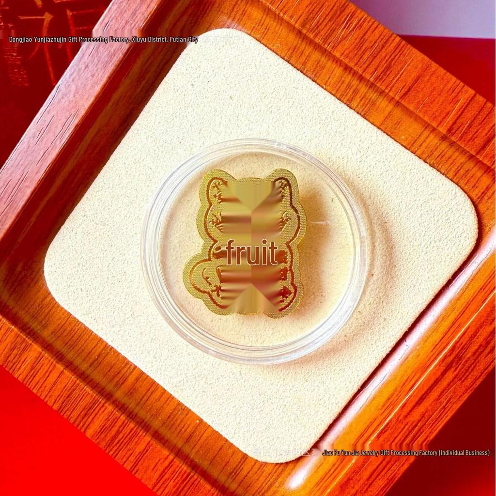 Pure Gold 999 Horse Year Phone Sticker for Wealth and Health - Popular Douyin Live Seller