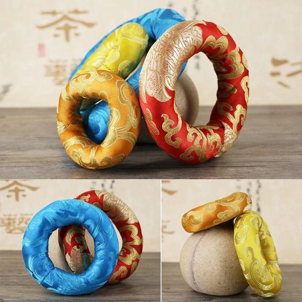 Hand Hammered Yoga Tibetan Singing Bowl Mat Chakra Buddhist Supplies Tibetan Bowl Pillow  Buddhist