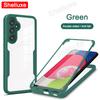 360 Full Body Front+Back Clear Case Shelluxe For Samsung Galaxy A55 A35 A25 A15 A05 A54 A34 A24 A14 Silicone Double Sided Cover