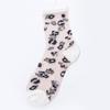 Chaozhu Spring Summer Transparent Crystal Silk Socks Women Sexy Leopard Grain Fashion Casual Breathable Calcetines Mujer