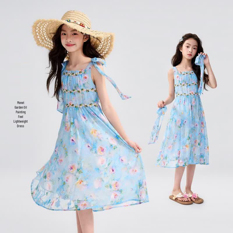 Girls Lightweight Floral Summer Sundress 130