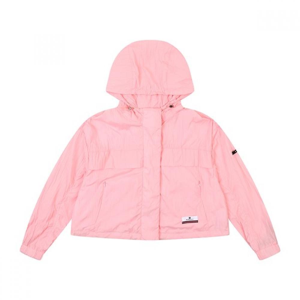 Onoff Women S Crop Windbreaker Of1102lb Pink
