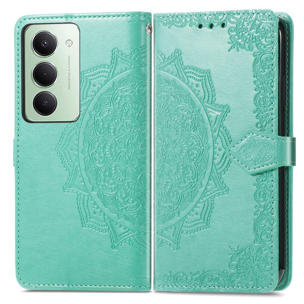 For Xiaomi Redmi 15 5G (Global) (169mm) Case Wallet Mandala Flower Leather Phone Cover Stand View