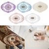 Anti-scald Lace Embroidered Coaster Oval Dining Table Cover Insulation Dining Mat  for Home Decor