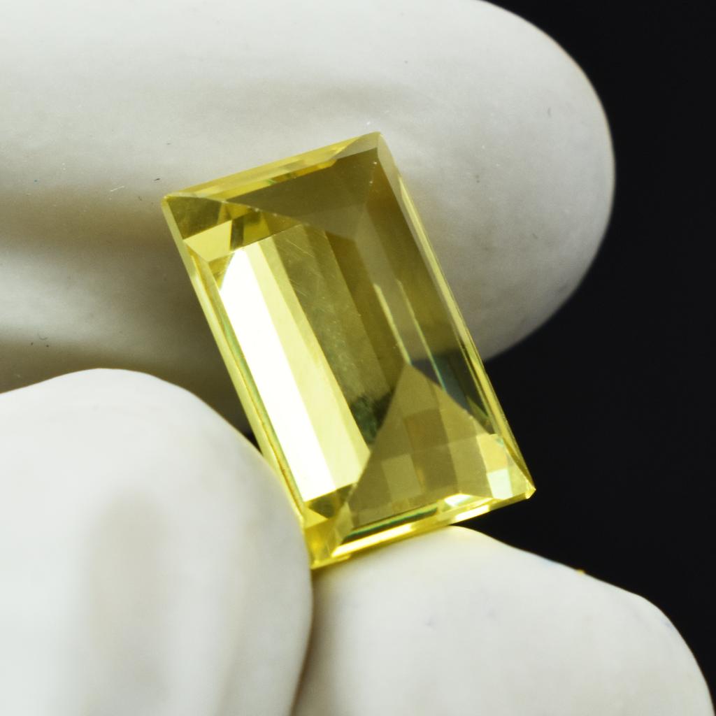 Beautiful Yellow Sapphire 10.30 Ct Baguette Cut Loose Gemstone Natural