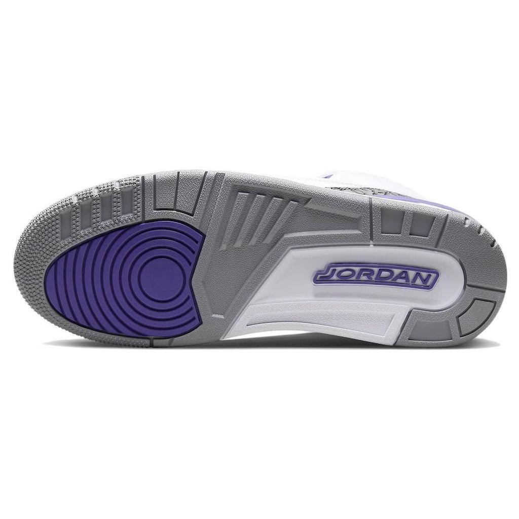 Air Jordan 3 Retro Dark Iris Men Sneakers White Black Cement-Grey CT8532-105