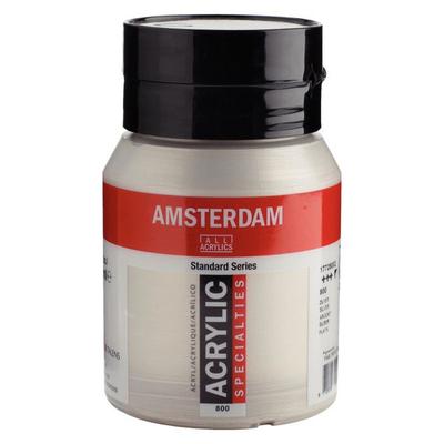 Akrylfärg - Silver - 800 - Amsterdam - Burk 500ml