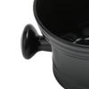 Shaving Soap Bowl Black Plastic Large Capacity Comfortable Grip Portable Shave Mug with Handle for Barber Home Travel