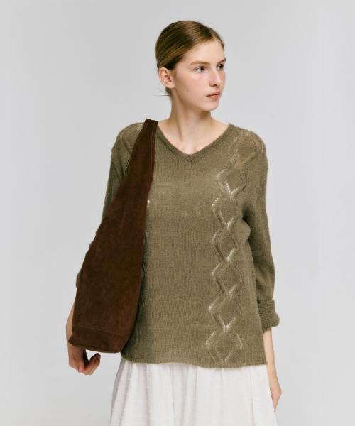 Depound Pino Bag Hobo Suede Large [Brown]