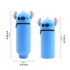 MINISO Kawaii Stitch Silicone Retractable Pencil Case Fashion Upright Pen Container Cartoon Pen Box Student Stationery Supplies