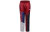 Knitted Sweatpants Women's Red Moderate Straight Fit Pants AR2941-677