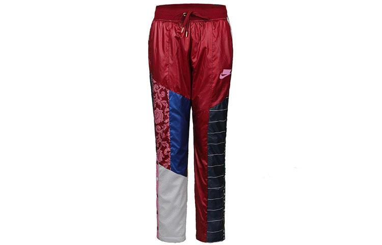 Nike Knitted Sweatpants Women s Red Moderate Straight Fit Pants AR2941-677 XL