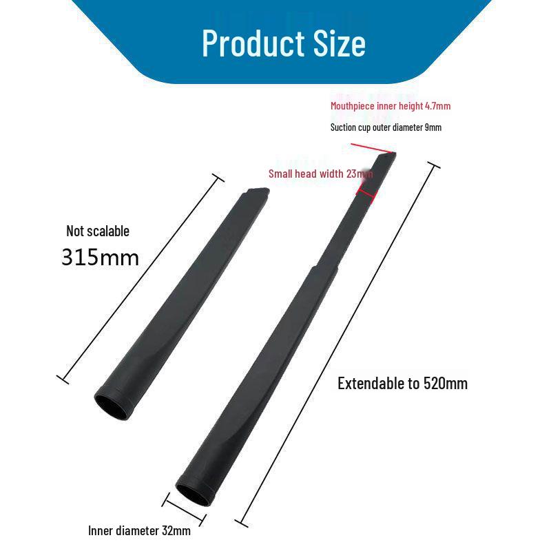 Compatible Vacuum Cleaner Accessories for Midea, Genomei, Meiling, Philips: Extended Brush Head, Round Bristle Brush, Flat Nozzle 32.