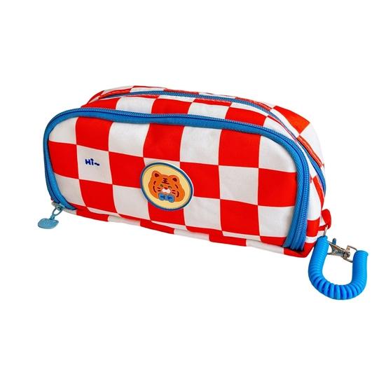 

Практичный футляр для канцелярских принадлежностей, устойчивый к выцветанию, 4 цвета, легкий доступ темно-оранжевого