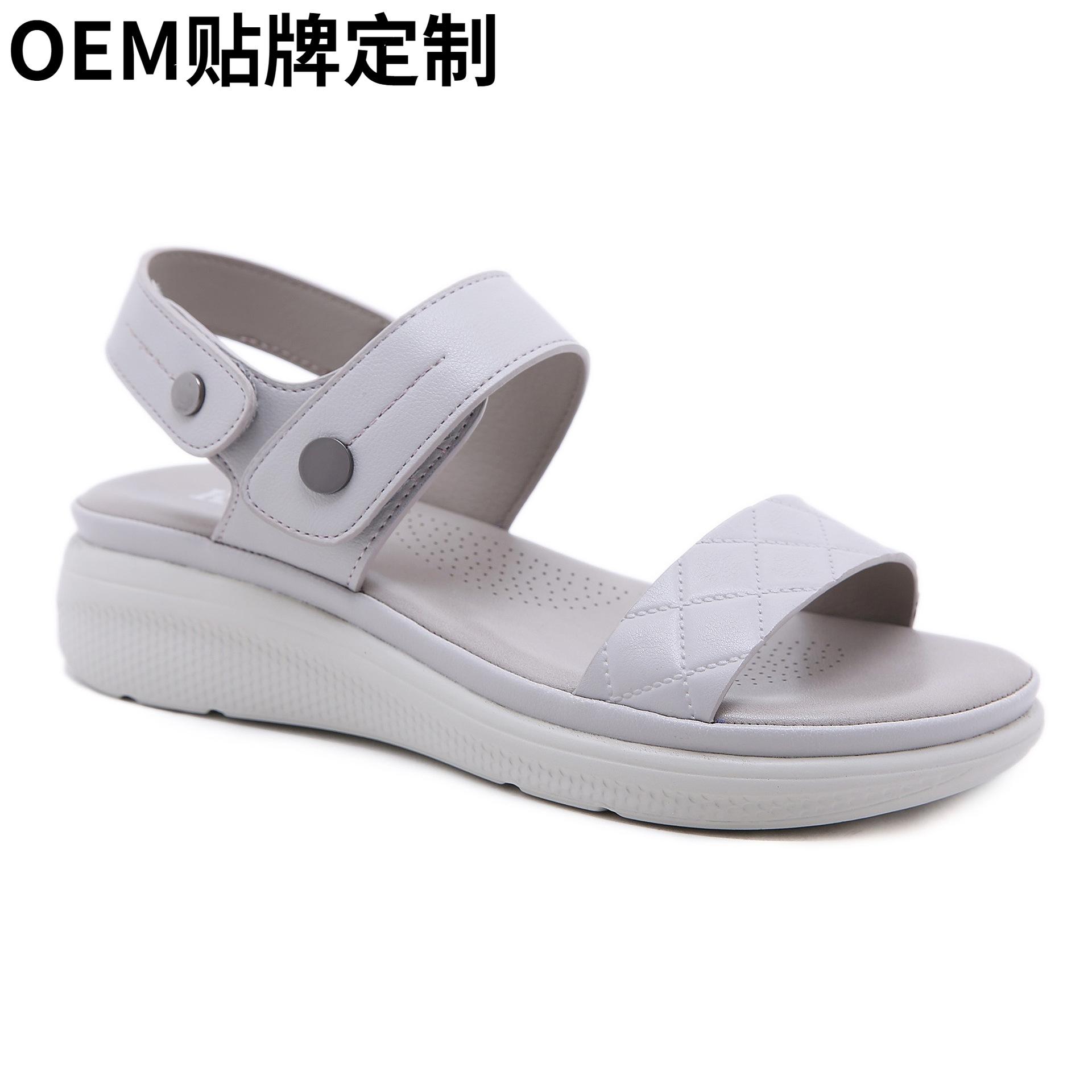 

lightweight women s shoes comfortable wedge heel solid color versatile sandals 42