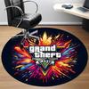 GTA V Office Round Area Rug,  Under Office Chairs Bedroom Living Room Home Decor a0908146