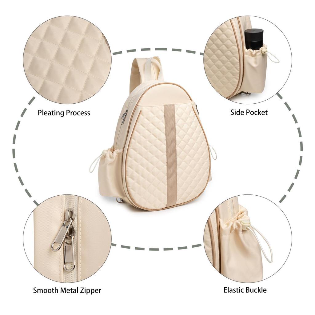 Large Multi-Layer Sports Backpack & Crossbody Tennis Bag for Professional Use