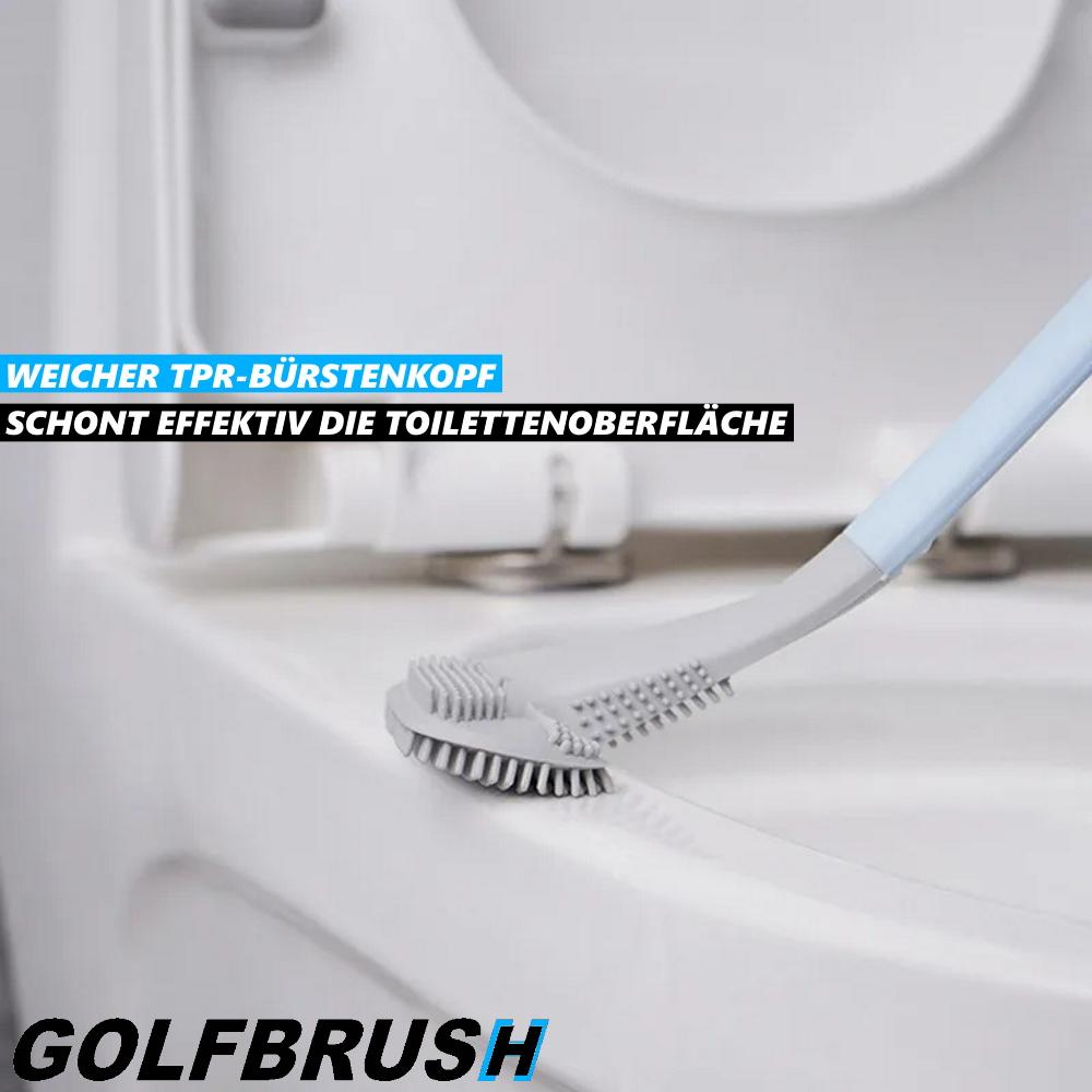 GOLFBRUSH Brosse de toilette Brosse de toilette Brosse WC Ensemble de toilette Silicone TPR