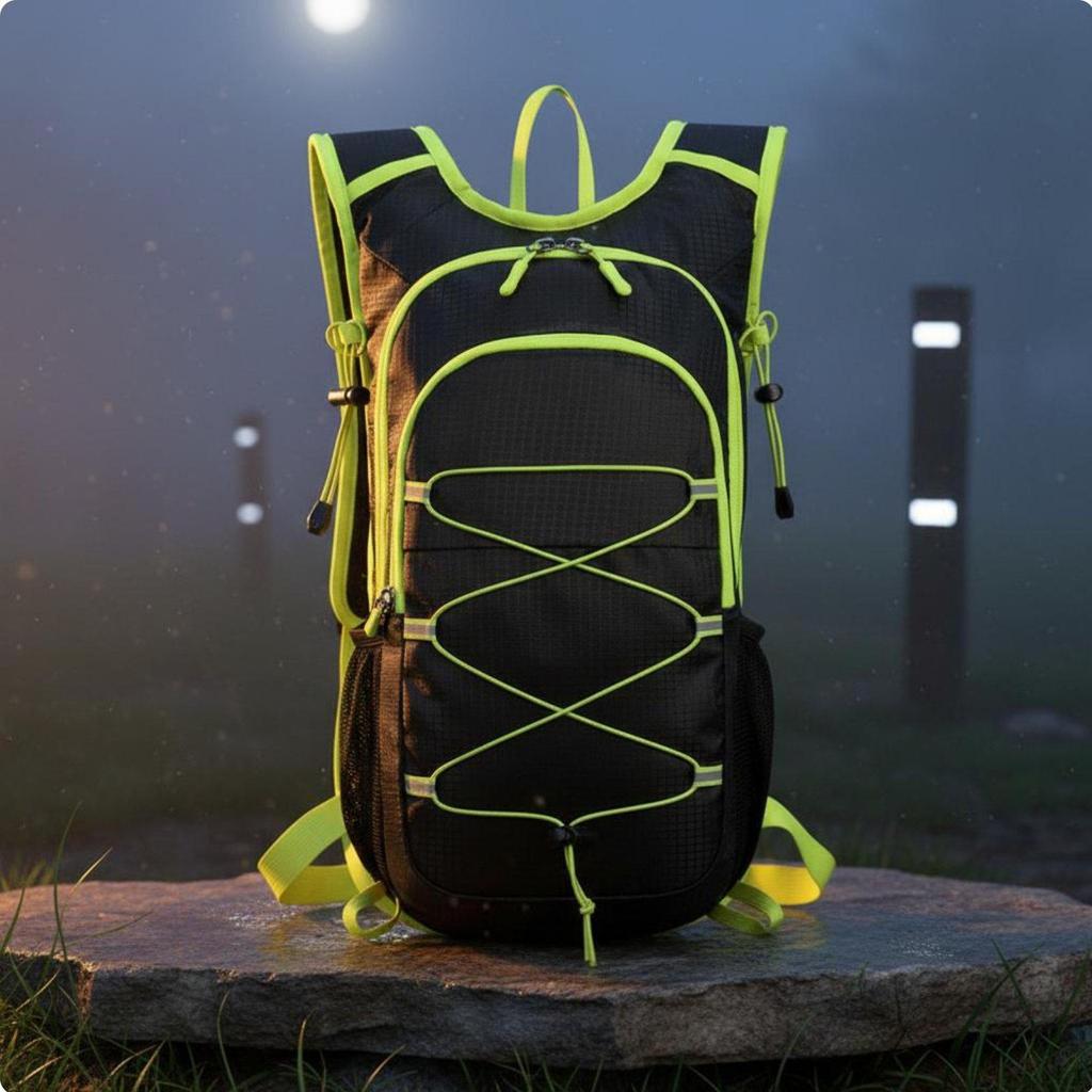 Biking Backpack MultiCompartment Layout Hiking Daypack Multiple Pockets Lightweight Sports Rucksack