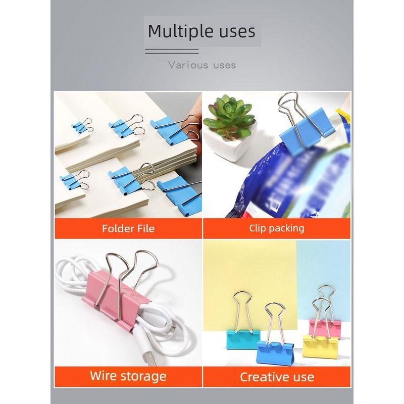 Clip Office Supplies Binder Clip Fishtail Clamp Butterfly Clip Holder Binder Clip Stationery Ticket Holder Medium Large Folder Bill Clip Reverse Clip