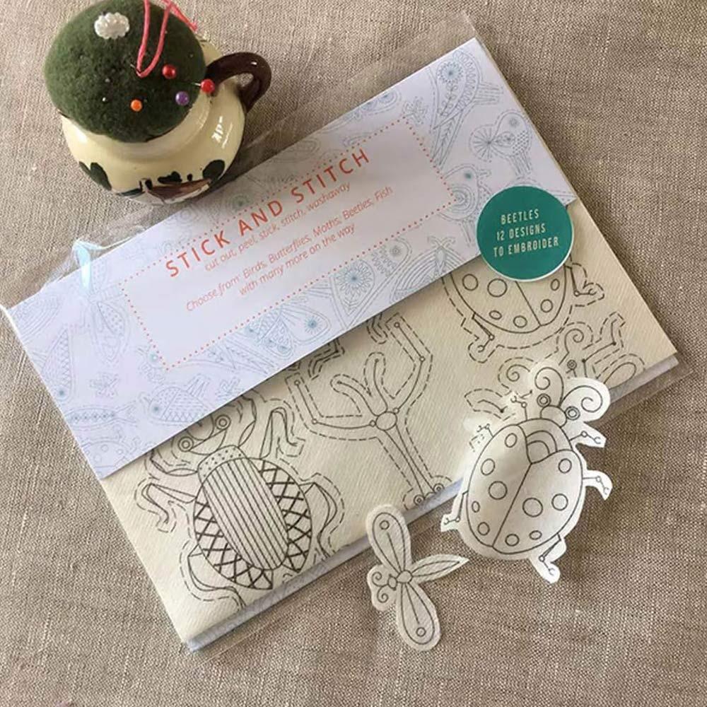 

Переводные картинки для вышивки своими руками, водорастворимые, вышивка своими руками, поделки, швейные принадлежности, вышивка, растворяющаяся переводная бумага, смываемая beetle