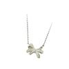 Elegant Gejia Bow Necklace for Women with Full Diamond Tassel Pendant - Versatile Luxury Clavicle Chain