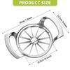 LIIGEMI Apple Cutter Slicer, 12-Blade, Large Apple Corer, Heavy-Duty Stainless Steel Apple Cutter and Divider, Non-Slip Brushed Handle, Easy To Use (M