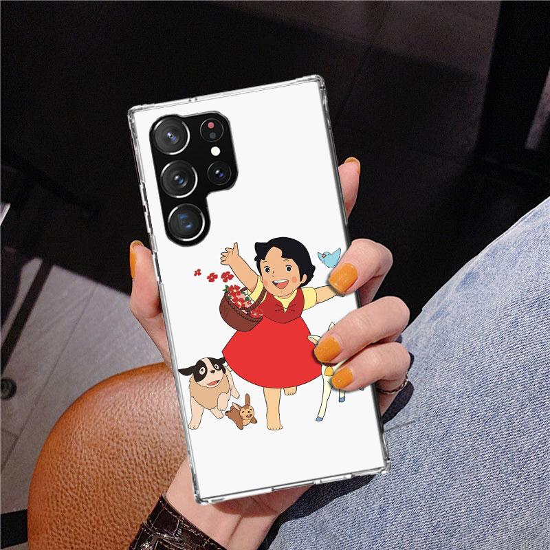 Heidi Cute Cartoon Phnoe Case for Samsung Galaxy S26 S25 Edge S23 S24 Ultra S22 Plus S21 S20 FE Unique Cover Soft Coque Galaxy S
