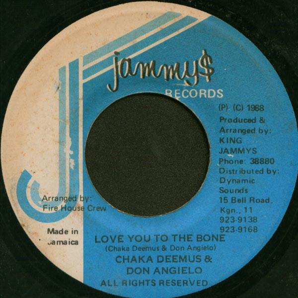 

7inch Record CHAKA DEMUS DON ANGELO Love You To The Bone NONE Jammys Records 1988 Jamaica Reggae Ska Dub Used