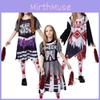 Halloween Zombie Cosplay Dress For Girls With Polyester Fabric For Themed Costume Parties