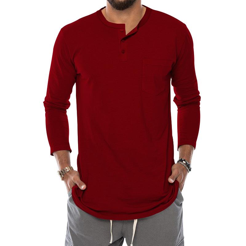 

Осенняя футболка с длинным рукавом и круглым вырезом для мужских футболок XXXL