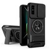 KEYSION Magnetic Phone Case for Infinix GT 30 30 Pro 5G Slide Camera Protection Upright Kickstand 360 Ring Shockproof Back Cover