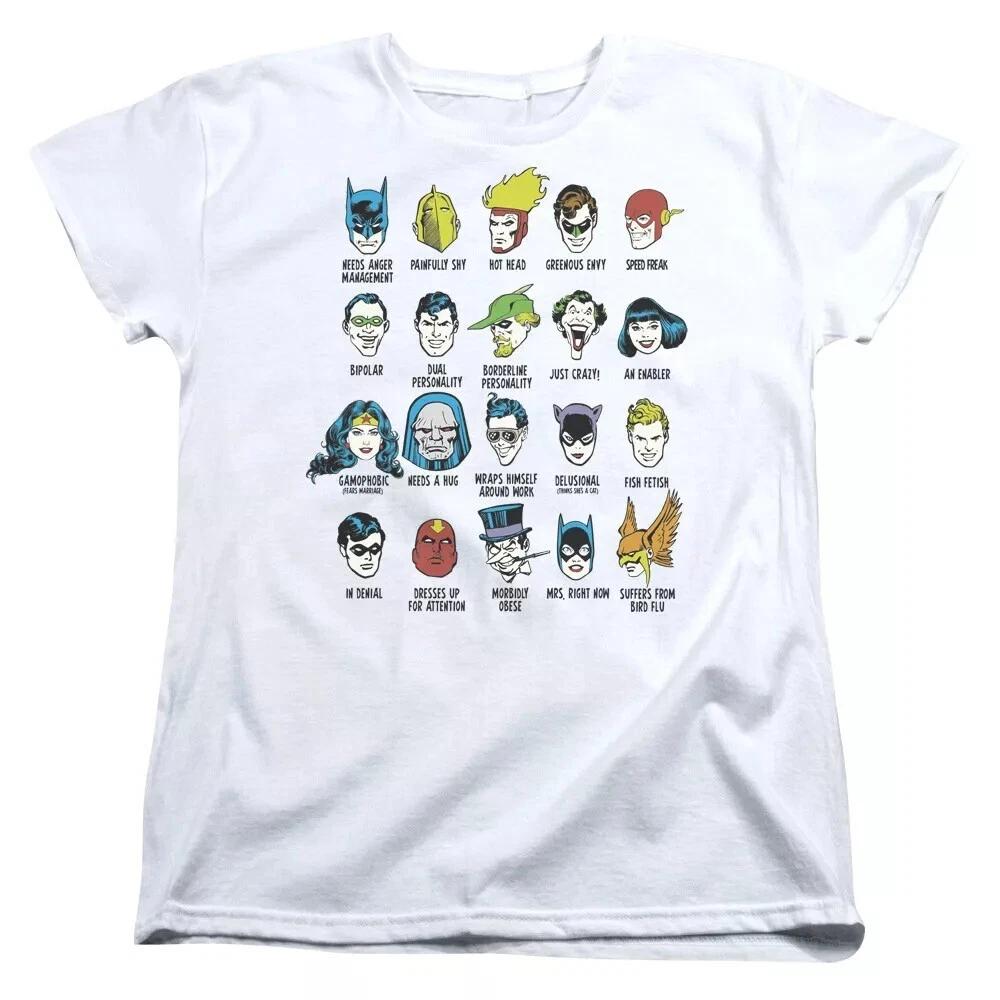 

Justice League Of America Superhero Issues Women s T-Shirt XL