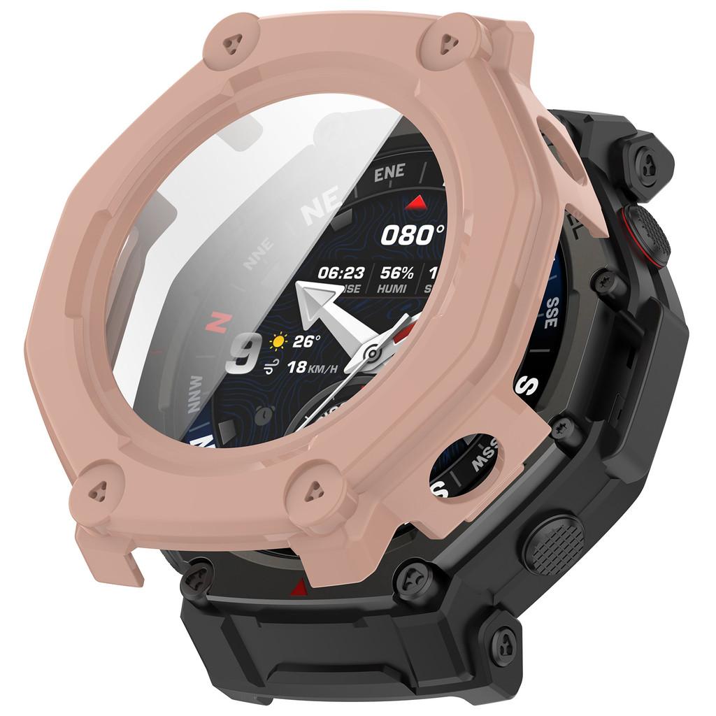 PC Case+Tempered Galss For Amazfit T-rex3 Pro SmartWatch Strap Cover bumper for Huami Trex3Pro 48mm Screen Protector Shell