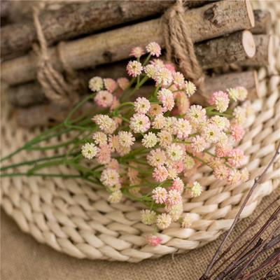 Home Decoration Accessories Fashion Flower Gypsophila Artificial Flowers Artificial Floral Silk Fake Pom Flower Creative Supply