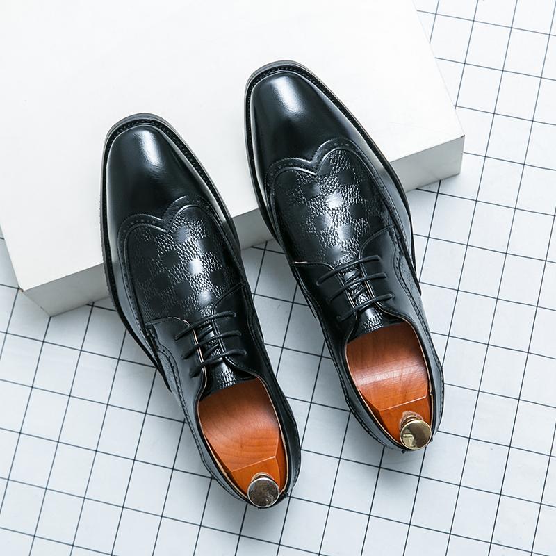 

Джентльменские броги, деловые кожаные туфли, мужские офисные туфли, туфли на шнуровке, офисные туфли, повседневные рабочие туфли, социальная обувь, большой размер 48 48 чёрный