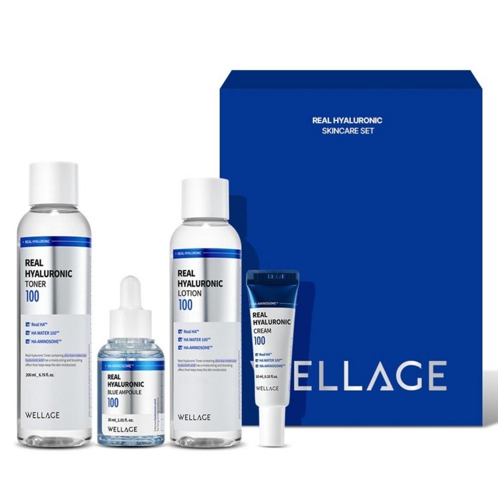 Wellage Real Hyaluronic Skincare Set, 1 Set